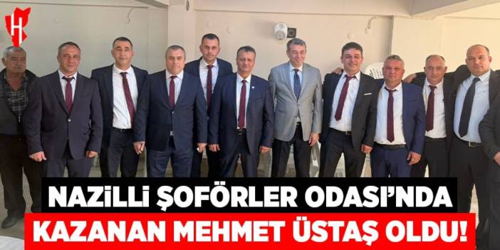 Nazilli Şoförler Odası’nda kazanan Mehmet Üstaş oldu