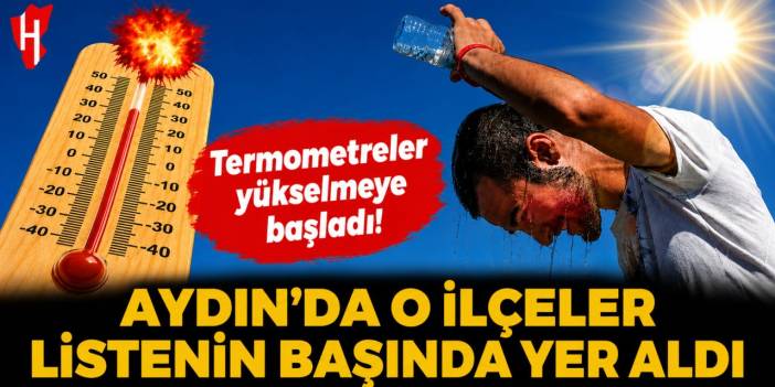 Aydın kavruluyor! İşte sıcaklığın tavan yaptığı ilçelerin listesi