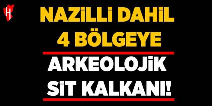 Nazilli dahil 4 bölgeye arkeolojik sit kalkanı!