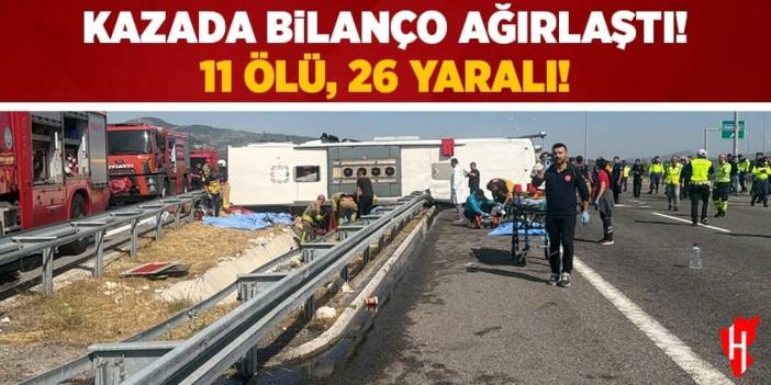 Yolcu otobüsü ile tır çarpışmıştı: 11 ölü, 26 yaralı