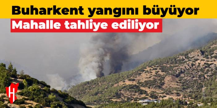 Buharkent'te orman yangını büyüdü! Bir mahalle tahliye ediliyor